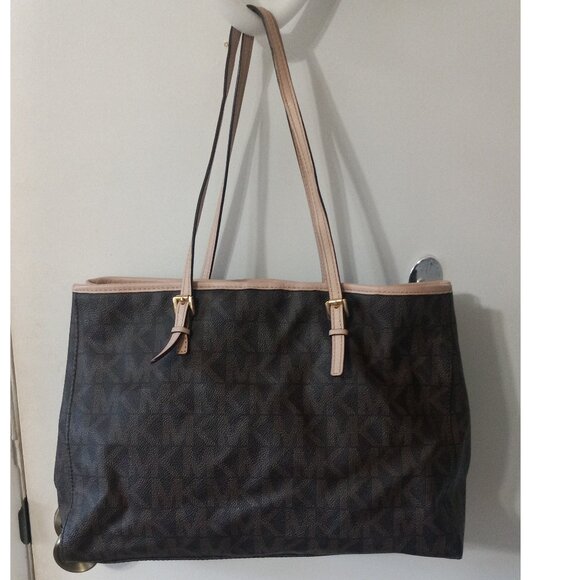 👉LAST CHANCE‼️ MICHAEL KORS Jet Set Travel Large Logo Tote Shoulder Bag - Picture 6 of 16